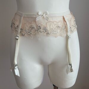 BNWT | Agent Provocateur | Lindie | Ivory & Sand | Suspender | AP 2